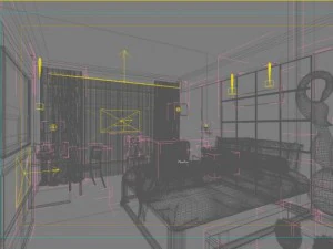 guest room 001 3D Model