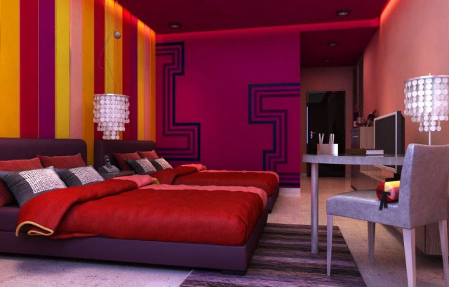 guest room 011 3D 모델 .c4d .max .obj .3ds .fbx .stl .blend 