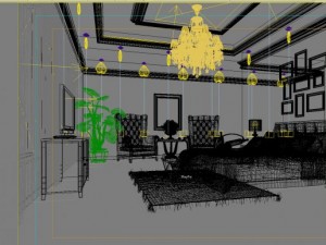 guest room 016 3D 模型