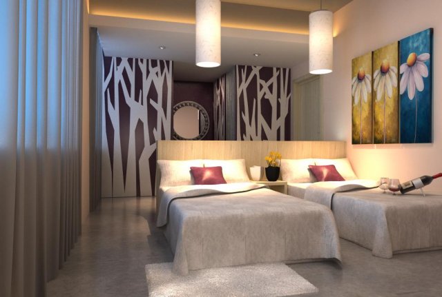guest room 013 3D Model .c4d .max .obj .3ds .fbx .stl .blend