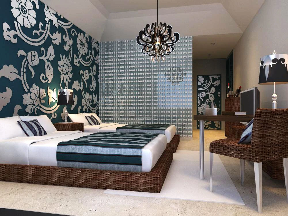 guest room 012 3D Model .c4d .max .obj .3ds .fbx .stl .blend 