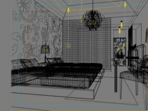 guest room 012 Modello 3D