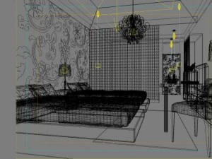guest room 012 3D Model