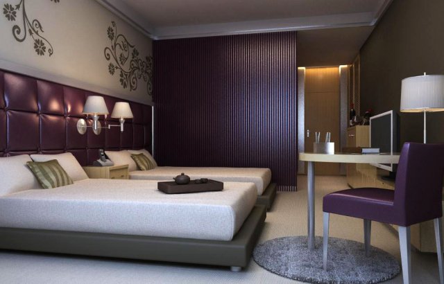 guest room 008 3D Модель .c4d .max .obj .3ds .fbx .stl .blend 
