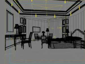 quarto de h&oacute;spedes 021 Modelo 3D