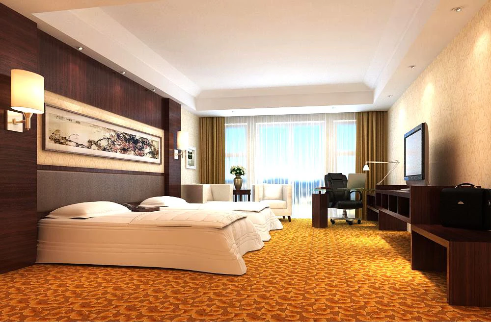 guest room 018 3D Model .c4d .max .obj .3ds .fbx .stl .blend 