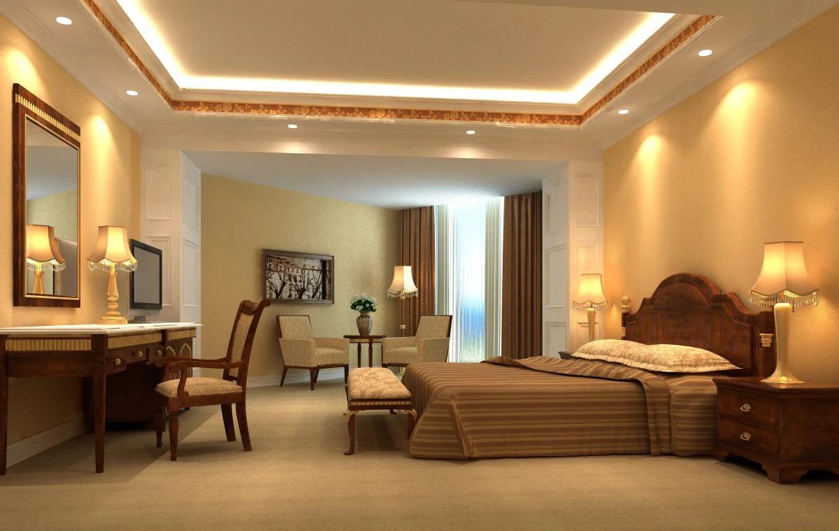guest room 021 3D Model .c4d .max .obj .3ds .fbx .stl .blend 