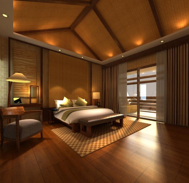 guest room 024 Modèle 3D .c4d .max .obj .3ds .fbx .stl .blend 