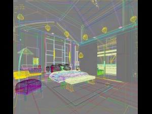 guest room 024 Modèle 3D