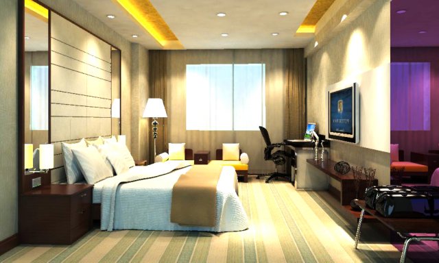 guest room 034 3D 모델 .c4d .max .obj .3ds .fbx .stl .blend 
