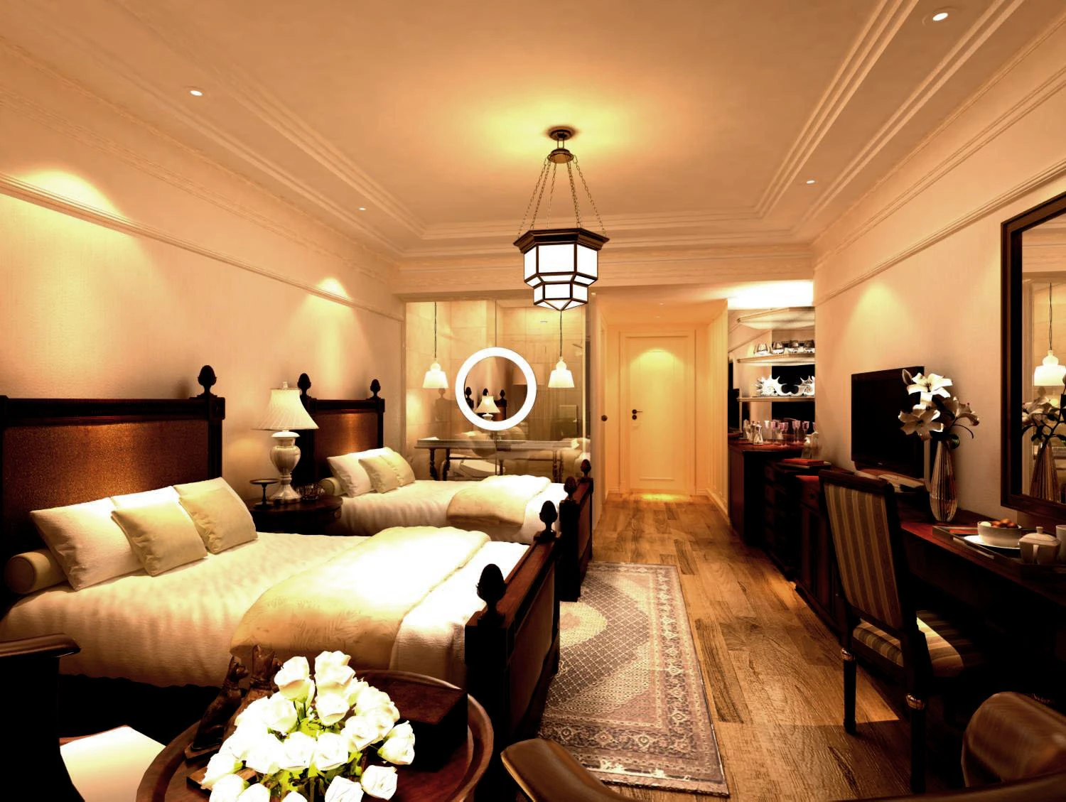 guest room 030 3D Model .c4d .max .obj .3ds .fbx .stl .blend 