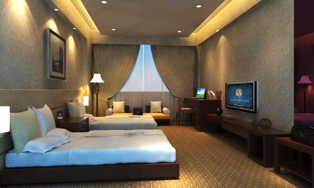 guest room 035 3D Model .c4d .max .obj .3ds .fbx .stl .blend 