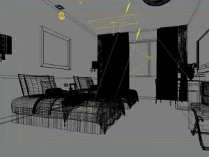 guest room 032 3D Model