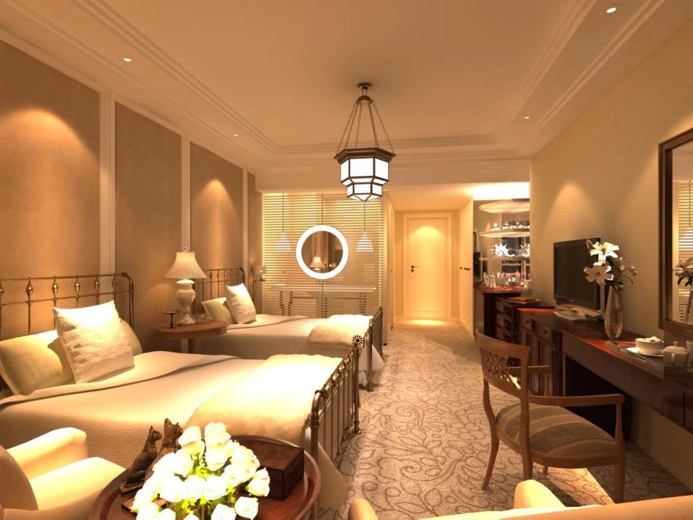 G&auml;stezimmer 028 3D Modell .c4d .max .obj .3ds .fbx .stl .blend 