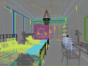 G&auml;stezimmer 028 3D Modell