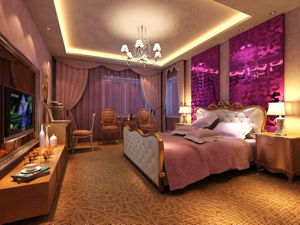 guest room 038 3D Model .c4d .max .obj .3ds .fbx .stl .blend 