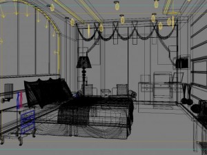 guest room 033 Model 3D