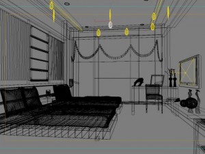 guest room 042 Model 3D