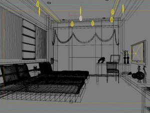 guest room 042 3D Model