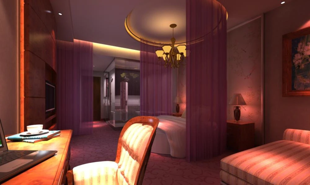 guest room 043 3D Model .c4d .max .obj .3ds .fbx .stl .blend 