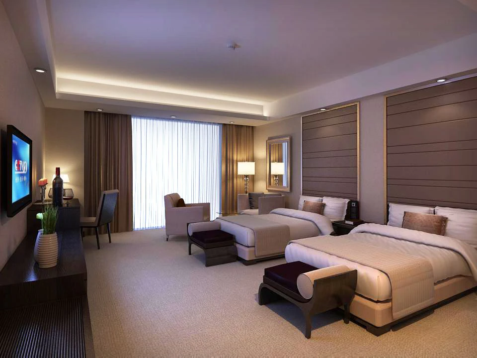 guest room 047 3D Model .c4d .max .obj .3ds .fbx .stl .blend