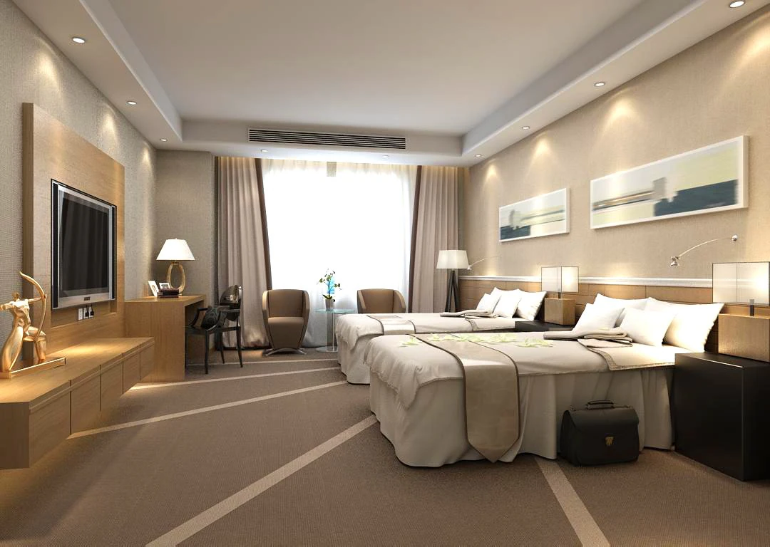 guest room 052 3D Model .c4d .max .obj .3ds .fbx .stl .blend 