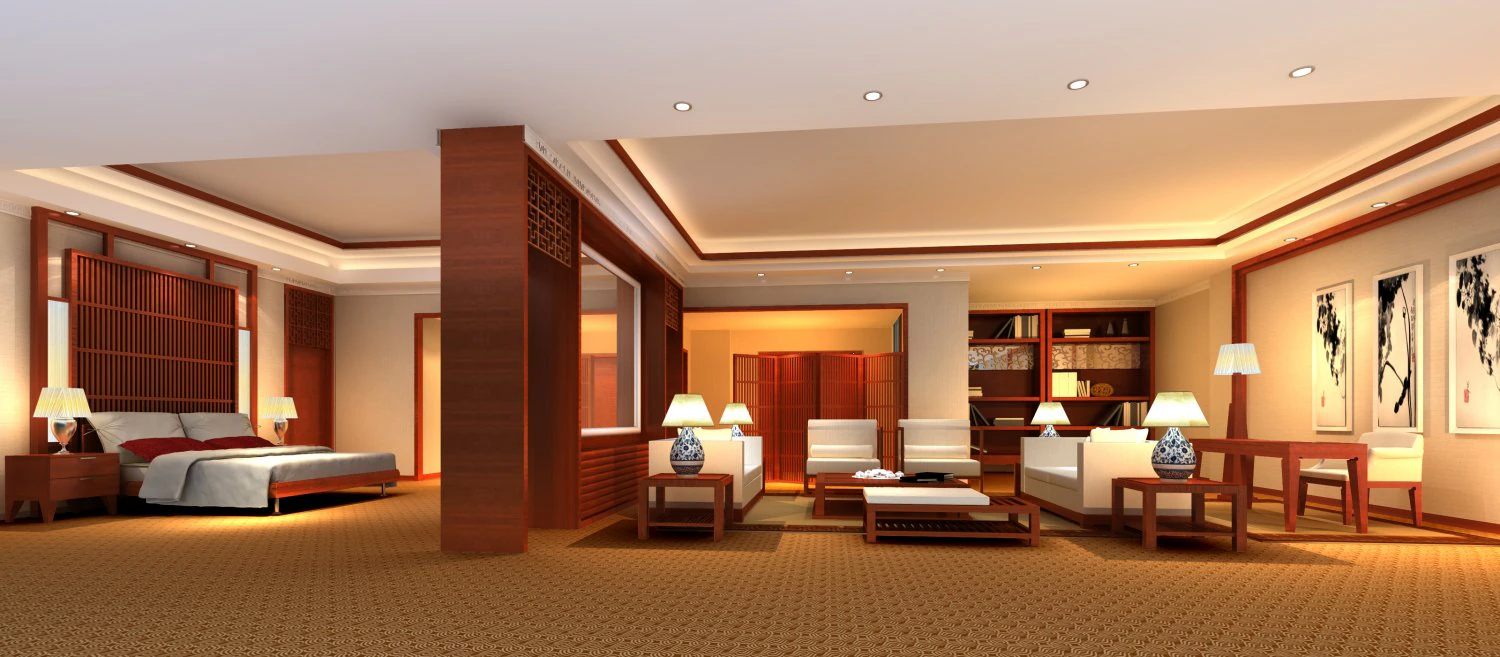 guest room 057 3D Model .c4d .max .obj .3ds .fbx .stl .blend 