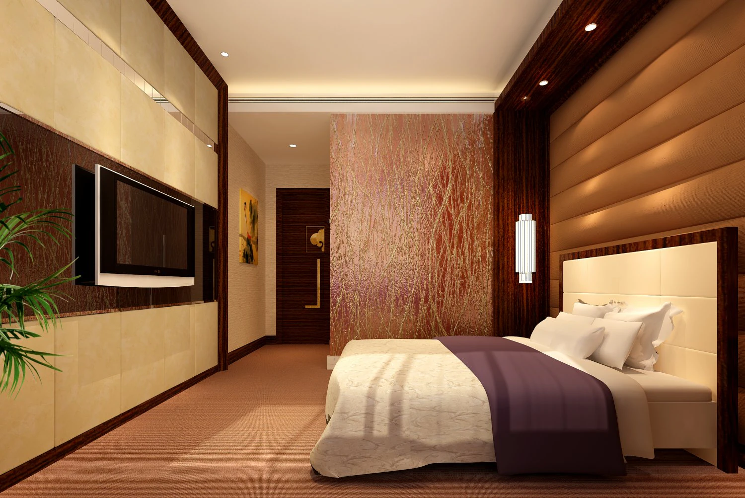 G&auml;stezimmer 070 3D Modell .c4d .max .obj .3ds .fbx .stl .blend 