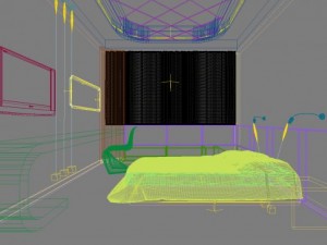 guest room 067 Modello 3D