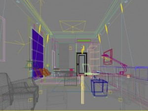 guest room 058 Modello 3D