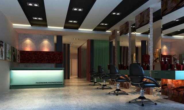 hairdressing room 002 Modelo 3D .c4d .max .obj .3ds .fbx .stl .blend 