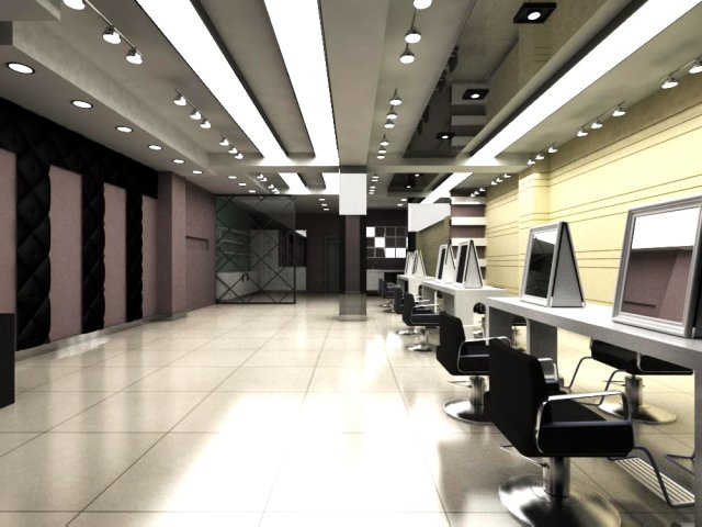 hairdressing room 004 3D Model .c4d .max .obj .3ds .fbx .stl .blend