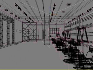 hairdressing room 004 3D Model