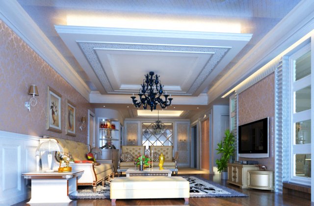 livingroom 010 Modelo 3D .c4d .max .obj .3ds .fbx .stl .blend 