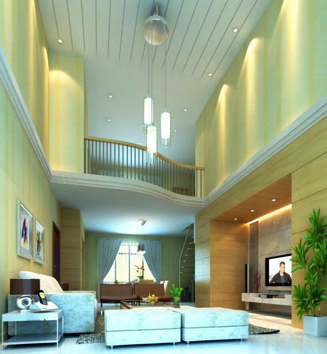 livingroom 011 Model 3D .c4d .max .obj .3ds .fbx .stl .blend