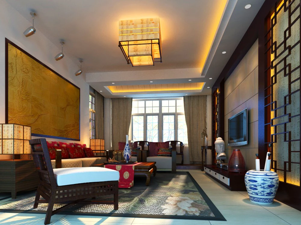 livingroom 007 3D Model .c4d .max .obj .3ds .fbx .stl .blend 