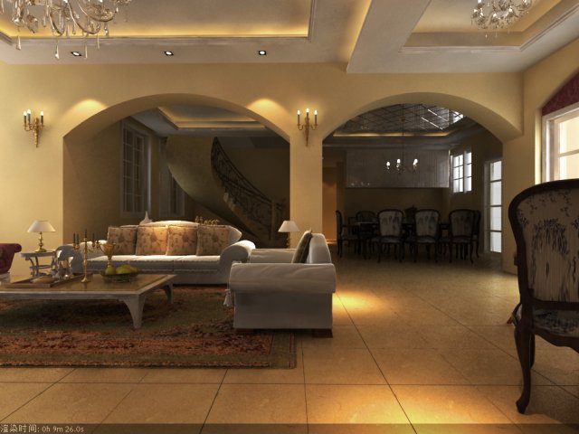 livingroom 024 3D Model .c4d .max .obj .3ds .fbx .stl .blend 