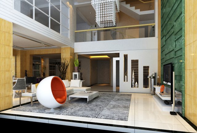 livingroom 023 3D Model .c4d .max .obj .3ds .fbx .stl .blend 