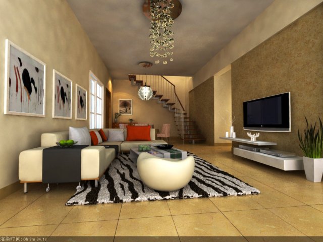 livingroom 029 Modello 3D .c4d .max .obj .3ds .fbx .stl .blend 
