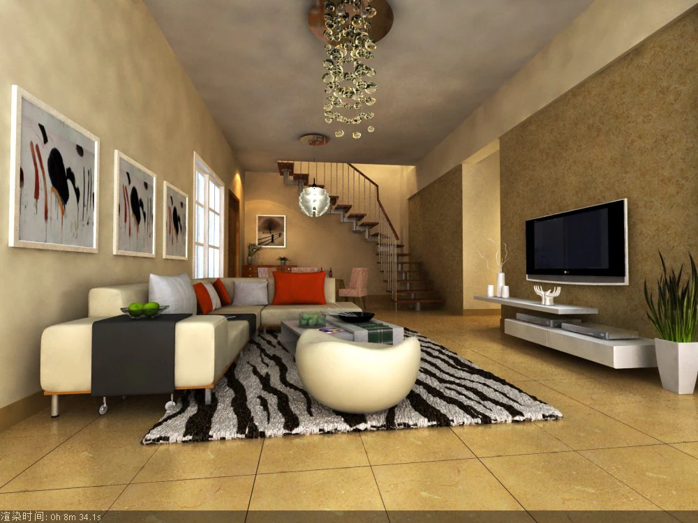 livingroom 029 3D Model .c4d .max .obj .3ds .fbx .stl .blend 