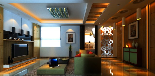 livingroom 030 3D Model .c4d .max .obj .3ds .fbx .stl .blend 