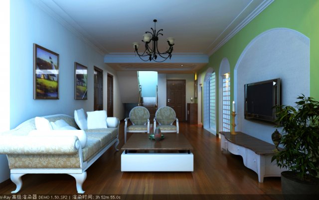 livingroom 028 3D 模型 .c4d .max .obj .3ds .fbx .stl .blend 