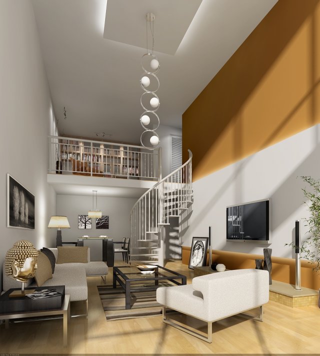 livingroom 039 Modèle 3D .c4d .max .obj .3ds .fbx .stl .blend 