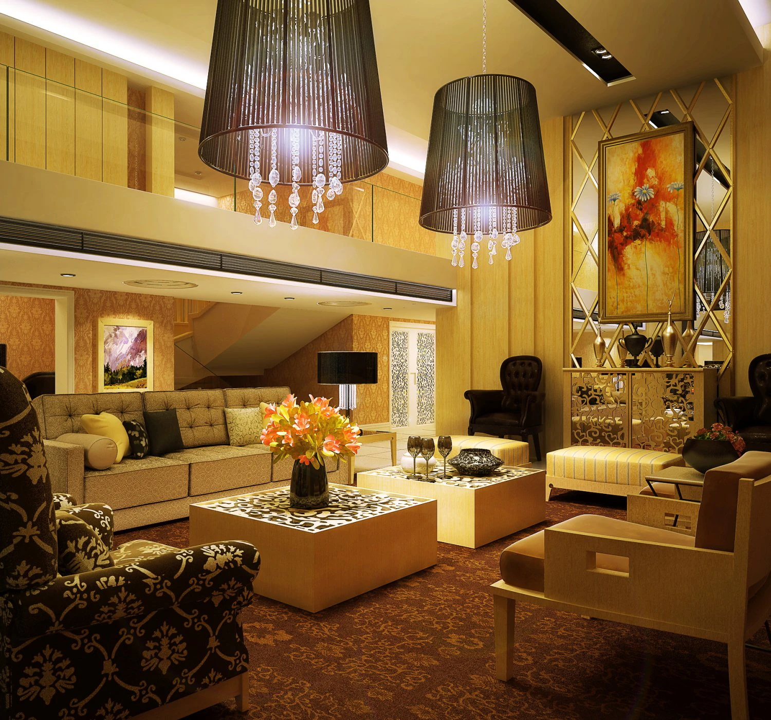 livingroom 050 3D Model .c4d .max .obj .3ds .fbx .stl .blend 