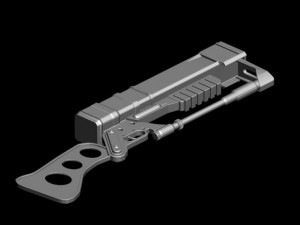 laser rifle Modello 3D