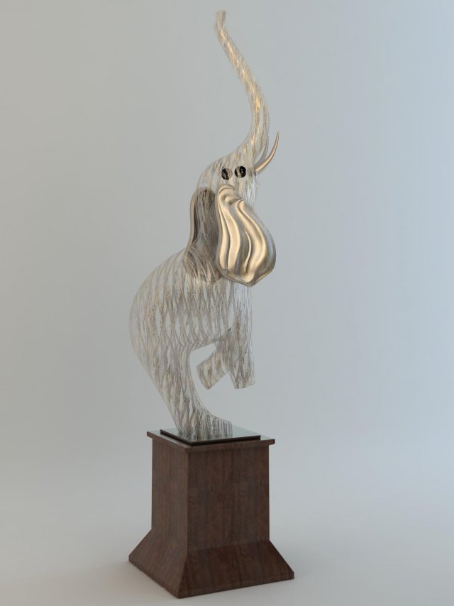 elephant Model 3D .c4d .max .obj .3ds .fbx .stl .blend 