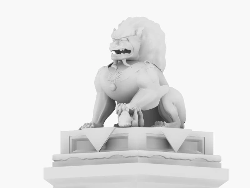 lion 3 3D Model .c4d .max .obj .3ds .fbx .stl .blend 