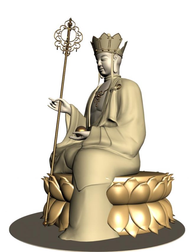 buddha 1 3D Model .c4d .max .obj .3ds .fbx .stl .blend 