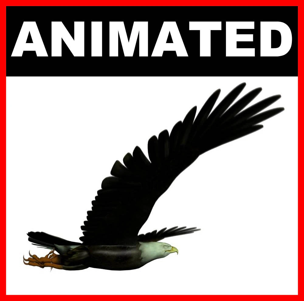 eagle 3D Model .c4d .max .obj .3ds .fbx .stl .blend 