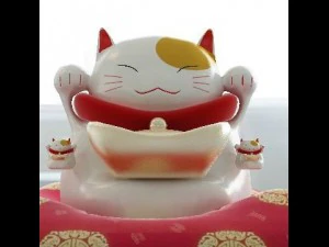 gato da riqueza Modelo 3D